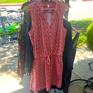 Helen Jon Red, White and Blue Sun/golf Mini Dress